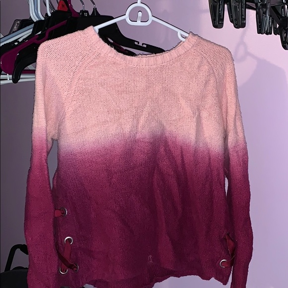 Justice Pink Faded Sunset Sweater - Picture 2 of 2